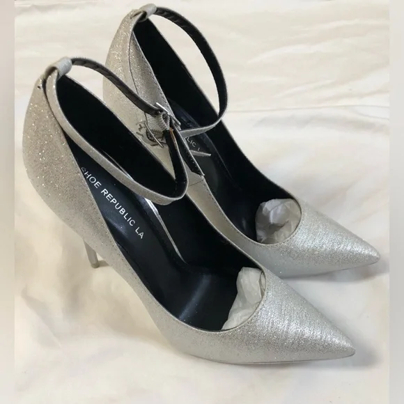 Shoe Republic high heel glitter pumps size: 8.5 - Picture 2 of 9